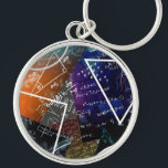 Mathematics Formula Keychain<br><div class="desc">Carry inspiration everywhere with this round keychain, featuring a colourful mix of mathematical formulas, equations, and geometric designs. Perfect for students, teachers, and STEM enthusiasts, this lightweight accessory highlights a love for learning on the go.</div>