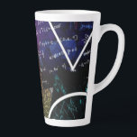 Mathematics Formula Latte Mug<br><div class="desc">Elevate your coffee experience with this stylish latte mug,  featuring a vivid collage of mathematical equations,  formulas,  and geometric diagrams. Perfect for math lovers and STEM fans,  this mug brings a sense of curiosity and creativity to each sip,  making it great for home,  school,  or office.</div>
