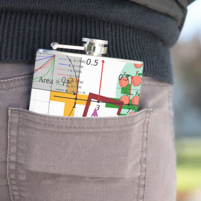 mathematics formula physics school hip flask (In Situ)