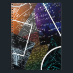 Mathematics Formula Spiral Notebook<br><div class="desc">Show your love for learning with this spiral notebook,  featuring a dynamic collage of mathematical formulas,  equations,  and geometric designs. Perfect for students,  teachers,  and STEM fans,  this notebook brings creativity and inspiration to notes,  lists,  or journalling.</div>