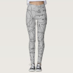 Mathematics Geometry Formula Euclidean Equation Leggings<br><div class="desc">Math.</div>