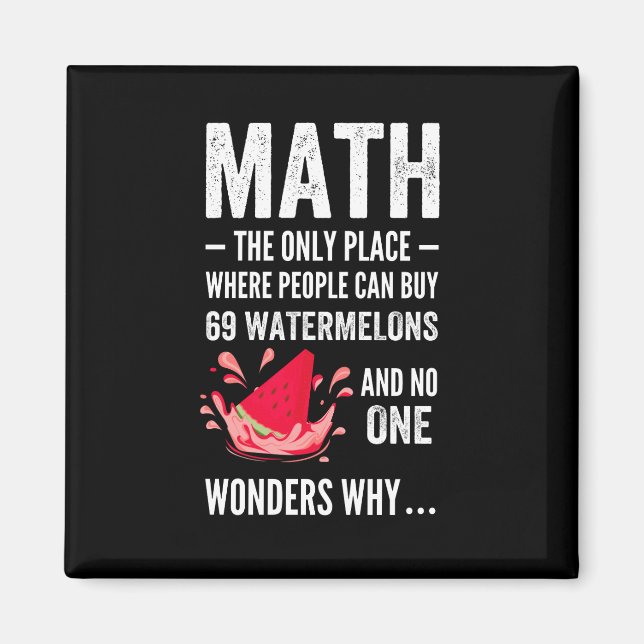 Mathematics humour magnet (Front)