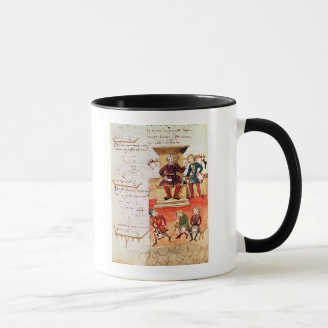 Mathematics Lesson, from a mathematical treatise Mug (Right)