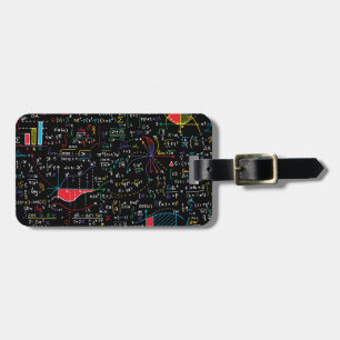 mathematics luggage tag