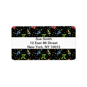 Mathematics Math Lover Stars and Sparkles Label