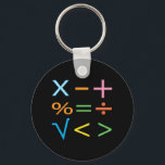 Mathematics Math Symbol Math  Key Ring<br><div class="desc">Mathematics Math Symbol Math keychain original design by Nisha Prabhu. Unlock your passion for mathematics with our eye-catching Math Symbol Keychain! This stylish accessory is more than just a keychain; it’s a celebration of the beauty of numbers and the elegance of equations. This keychain features an array of iconic math...</div>