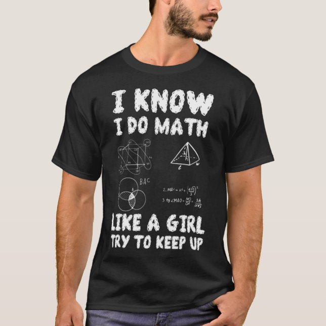 Mathematics Nerd Algebra Mathematicians Gift bad  T-Shirt (Front)