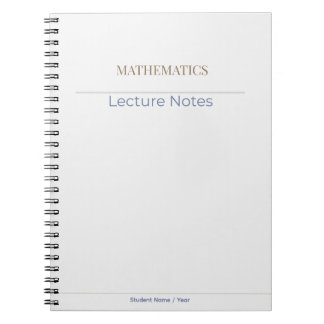 Mathematics Notebook – Minimal Academic Edition
