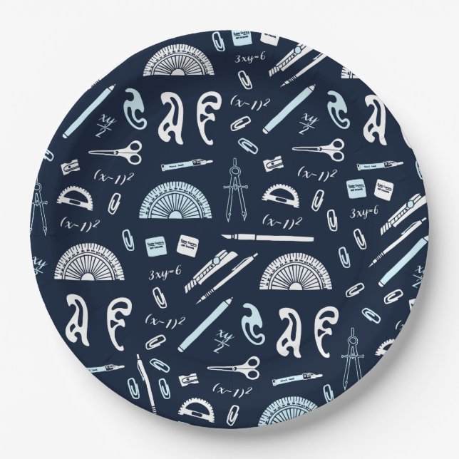 Mathematics Paper Plate (Front)