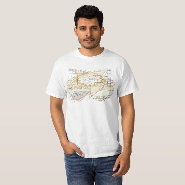 Mathematics Physics Science Formulas Cool T-Shirt (Front Full)