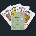 Mathematics Playing Cards<br><div class="desc">Bring logic and learning to game night with this math-themed deck of playing cards. Featuring a sleek design filled with equations, formulas, numbers, and mathematical symbols, this set blends fun and intellect in a truly unique way. Perfect for math teachers, students, STEM enthusiasts, or anyone who enjoys a cerebral twist...</div>