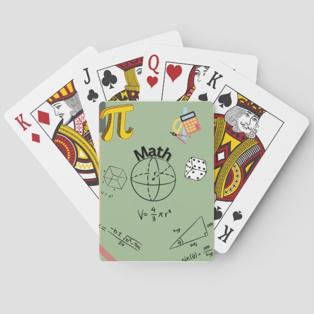 Mathematics Playing Cards (Back)