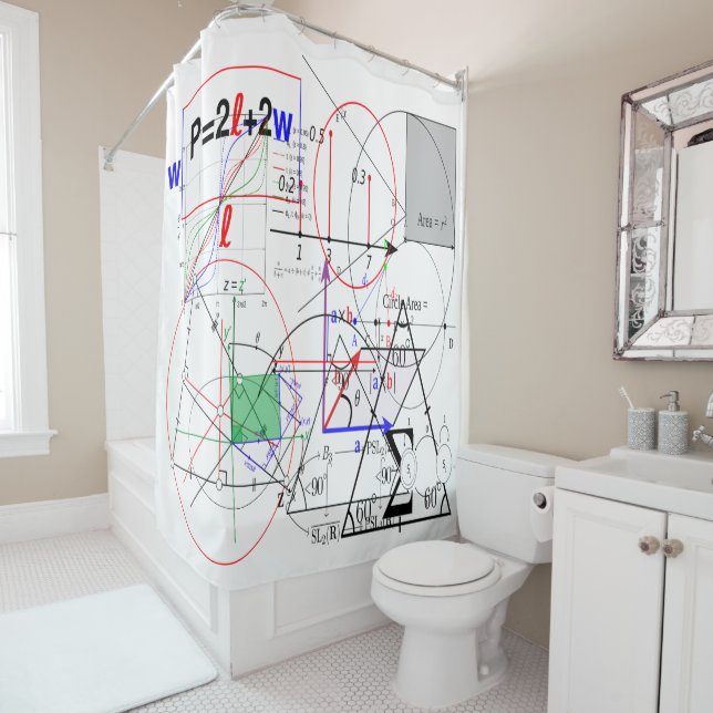 Mathematics Question For You Shower Curtain (In Situ)