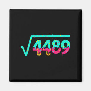 Mathematics Radical 4489, Playful Donut Numbers Ma Magnet