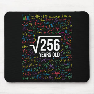 Mathematics Square Root 256 Years Old, Funny Math Mouse Pad
