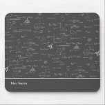 Mathematics Teacher Formulas Algebra Office Mouse Pad<br><div class="desc">Cute and simple personalise mouse pad with a pattern of mathematic formulas and equations. Perfect gift for teachers and math nerds. Illustrated and designed by Patricia Alvarez.</div>