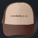 Mathematics  trucker hat<br><div class="desc">This geek cap has been designed for fans of mathematics and is 8 cut in half as a shape not a number and is ideal for graduates or students. Just for fun.</div>
