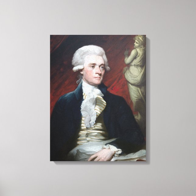 Mather Brown Portrait of Thomas Jefferson Canvas Print (Front)