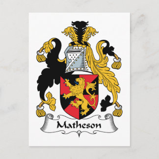 Matheson Family Crest Postcard