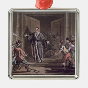 Mathieu Mole (1584-1656) harangued by the people, Metal Tree Decoration