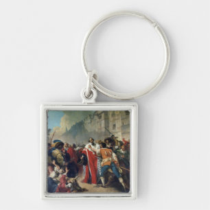 Mathieu Mole being stopped by the Parisian crowd o Key Ring