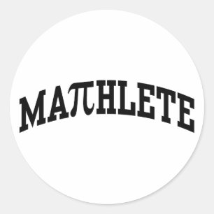 Mathlete Classic Round Sticker