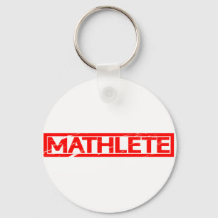 Mathlete Stamp Key Ring