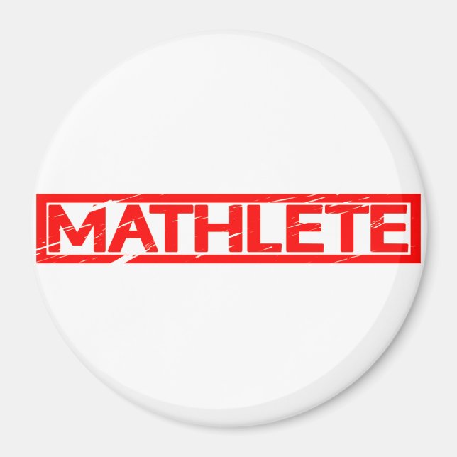 Mathlete Stamp Magnet (Front)