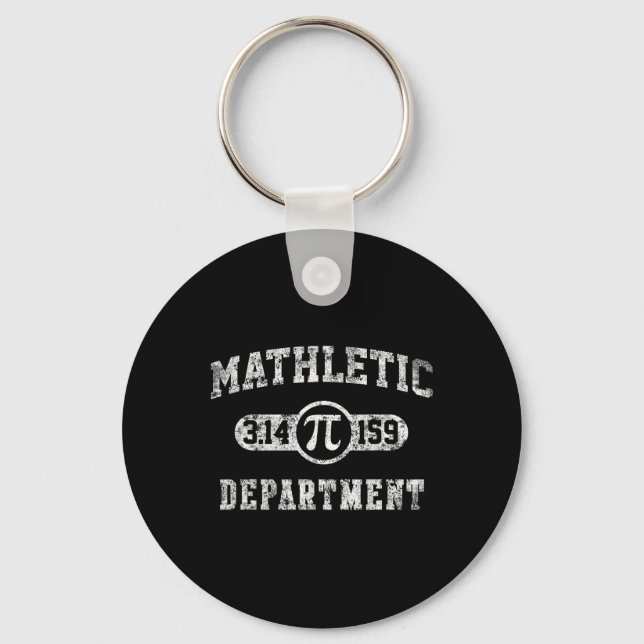 Mathletic Department 3.14159 Pi Day Math Teacher V Key Ring (Front)