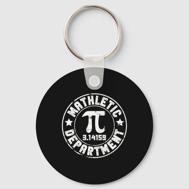 Mathletic Department 3.14159 Pi Day Math Teacher V Key Ring (Front)