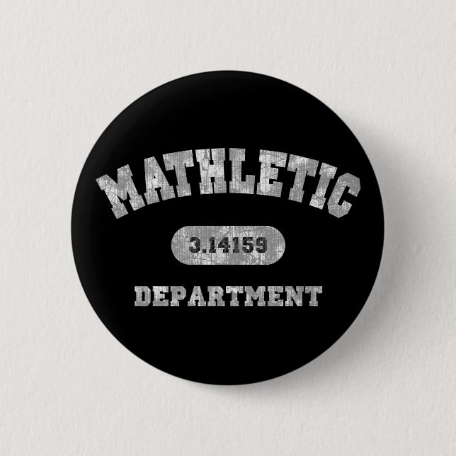 Mathletic Department 6 Cm Round Badge (Front)