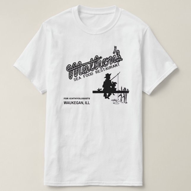 Mathon's Sea Food Restaurant, Waukegan, Illinois T-Shirt (Design Front)