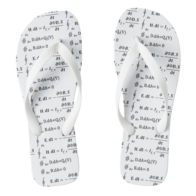Maths Calculus Equation Jandals (Footbed)