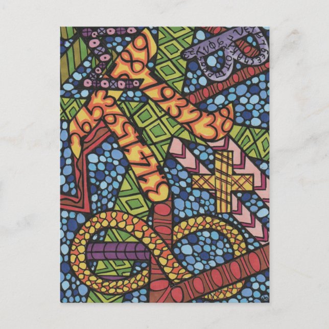 Maths Geek Doodle Postcard (Front)