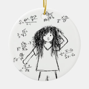 Maths Madness Ceramic Tree Decoration