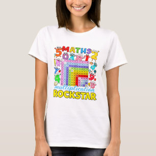 Maths Multiplication Rockstar Calculator T Shirt