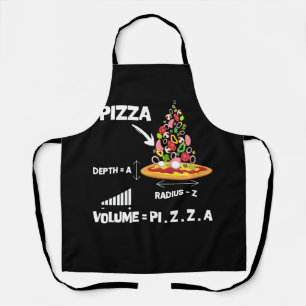 Maths Nerd Pizza Lovers Volume Formula Geek Math T Apron