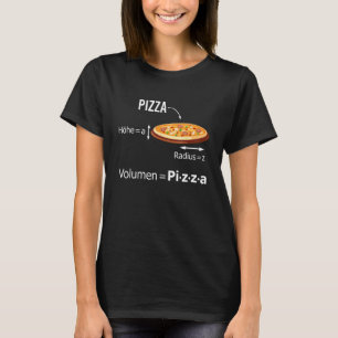 Maths Nerd Pizza  Volume Geek Maths Teacher T-Shirt