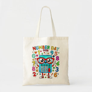 Maths Number Day Tote Bag for School