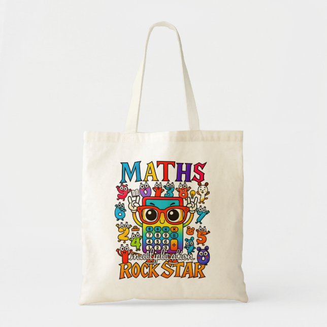 Maths Rock Star Number Day Tote Bag (Front)
