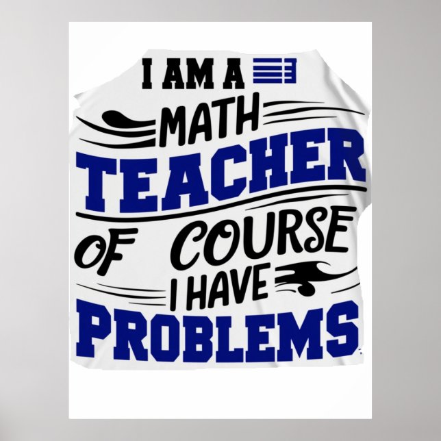 Maths teacher Jest  Poster (Front)