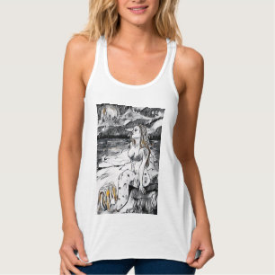 Matia mermaid black and white singlet