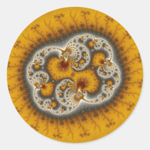 Matilda19 - Fractal art Classic Round Sticker
