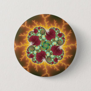 Matilda 17 - Fractal Art 6 Cm Round Badge