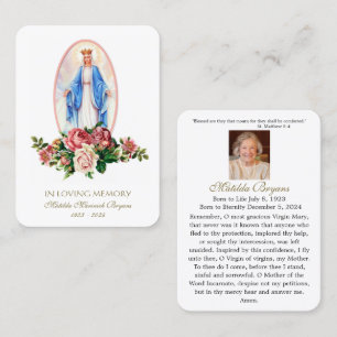 MATILDA FUNERAL PRAYER CARDS