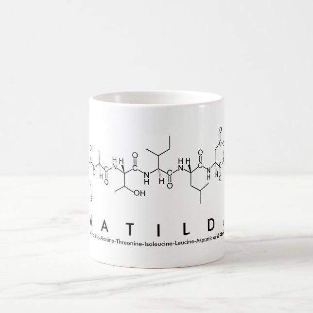 Matilda peptide name mug (Center)