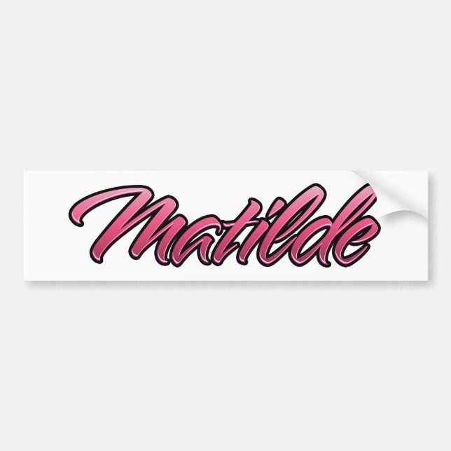 Matilde faded pink Aufkleber Sticker (Front)