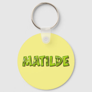 Matilde Name Kiwi Design Key Fans Key Ring