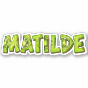 Matilde Name Kiwi Design Sticker