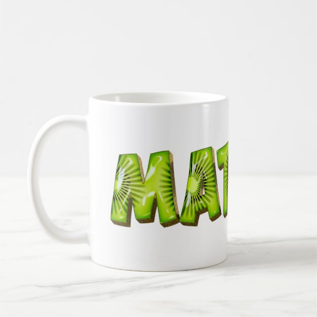 Matilde Name Kiwi Style Cup Teacup Coffee Cup (Left)